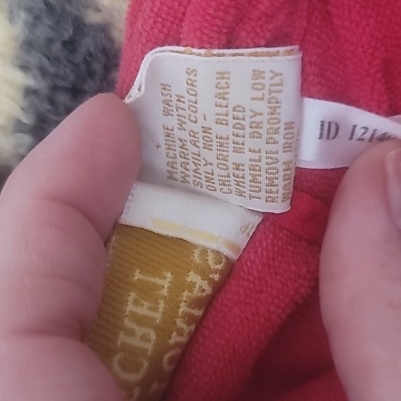 Victorias Secret red robe terry cloth inner lining satin look outer shell size M - Picture 14 of 16